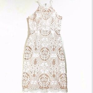 Altar’d State White Medallion Lace Sheath Dress